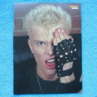 BILLY IDOL Mini POSTER BRAVO 1 Seite James Dean