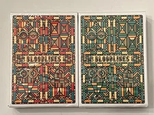 Bloodline (Gilded) (Emerald & Ruby) - Playing Cards - Riffle Shuffle # 1 and 120