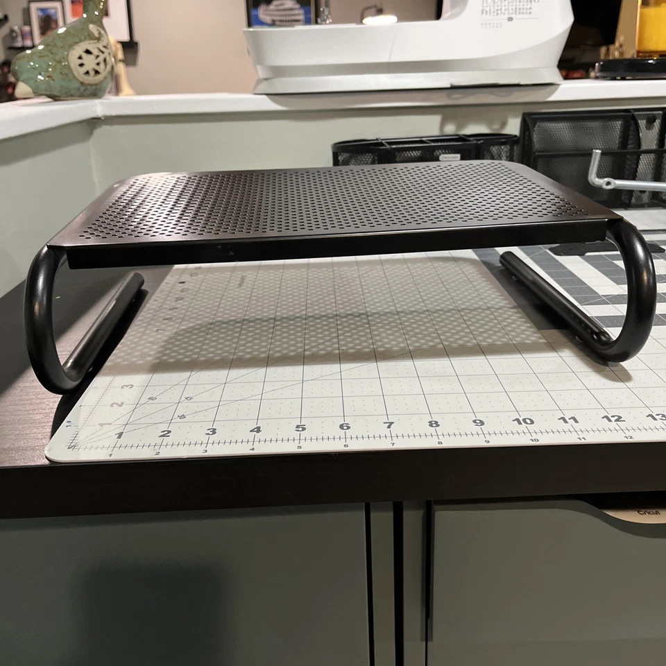 Monitor Stand and Ventilated Laptop Riser Black - Image 3 of 4