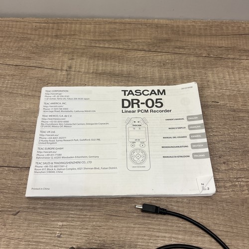 TASCAM DR-05 VER3 linear PCM Handy Recorder Black  - Picture 5 of 12