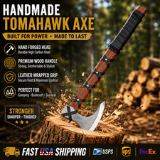 Ragnar Lothbrok Viking Axe Hand Forged Carbon Steel Bushcraft Hatchet