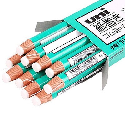 Hand Tear Sketch Eraser Pen-Style Shape Pencil 10 Count (Pack of 1), Clear 
