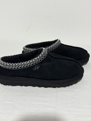 UGG Tasman Women s Black Suede Lined Slip-On Slippers US 6 EU 37 UK 4