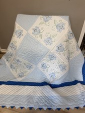 Vintage Handmade Floral Quilt
