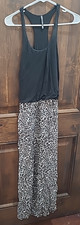 Vintage Victoria's Secret Leopard Print Satin Long Slip Dress Nightgown Sz S