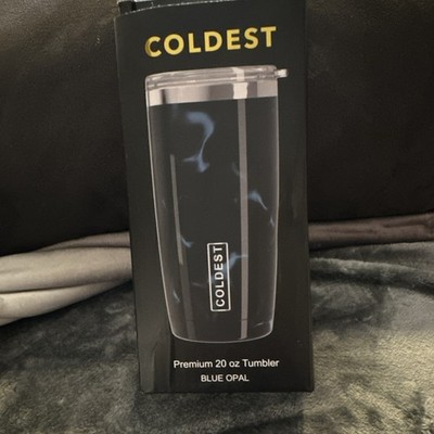 Coldest Premium Blue Opal 20oz Insulated Tumbler Solid w/ Slide Lock Lid