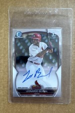 2023 Bowman Chrome - Prospect Autographs Leonardo Bernal #CPA-LB (AU, RC)