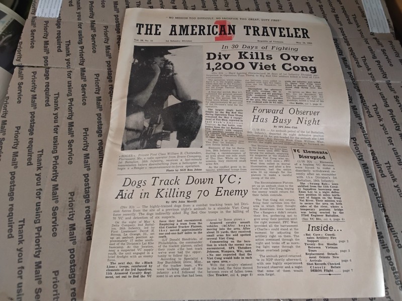 The American Traveler 1st Infantry Division Republic of Vietnam May18 1968