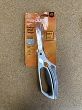 FISKARS Easy Action Fabric Shears Spring Action Design Blades Mixed Media 199110