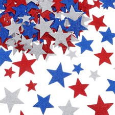 150 PCS Patriotic Foam Star Stickers Self Adhesive Stickers Star Shape Glitte...