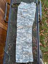 Digital Camo US Army ACU Style Pants Military Cargo Pocket Combat Uniform S Long