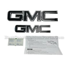 2017-2019 New OEM GMC Acadia Black Emblem Kit...