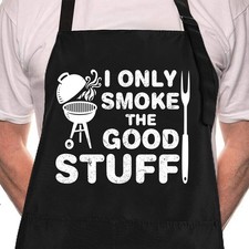 Zooron Funny Black Chef Aprons for Men Adjustable BBQ Kitchen Cooking Apron
