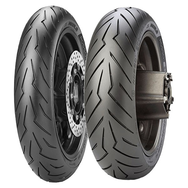 TYRE PAIR PIRELLI 100/90-10 56J + 160/60-15 67H DIABLO ROSSO SCOOTER