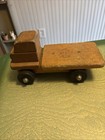 RARE VINTAGE SOLID MAPLE WOOD FLATBED TRUCK TOY - COMMUNITY RIFTON, N.Y. — photo 4