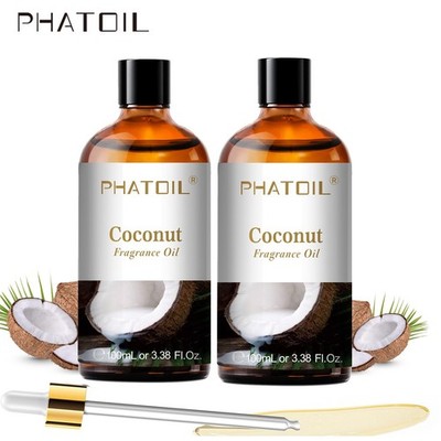 100ML Coconut Fragrance Oils for Aromatherapy,Diffuser,DIY Candle &  Soap Making