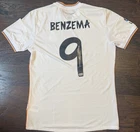 Karim Benzema Signed Real Madrid FC Soccer Jersey #9 with Beckett COA