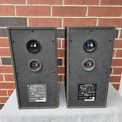Pair of Rare Vintage JVC SP-MX70BK Labyrinth Aero Port Super