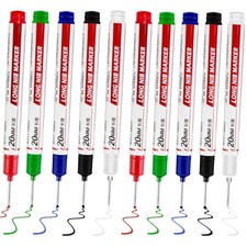 10 Pcs Long Head Deep Hole Marker - Long Nib Markers, Multi-purpose Deep