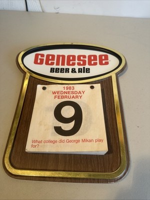 Genesee 1983 Calendar Beer Advertising