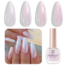 Chrome Quick Dry Nail Polish | Shine Pearl, Natural Lustrous Enamel | DIY Manicu