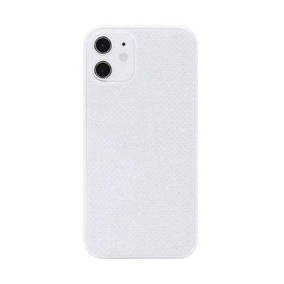 Handyhülle Schutz Atmung für iPhone 12 Pro Max Ultra Dünn Bumper Slim Case Weiß