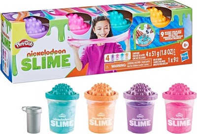 Play-Doh Nickelodeon Schleim kosmisches Party-Set 4 Farben sensorisches Spielzeug Geschenk