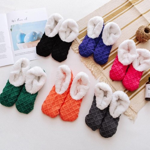 Home Slippers Women Winter Floor Shoes Indoor Socks Shoes Warm Winter Slippers - 第 1/18 張圖片