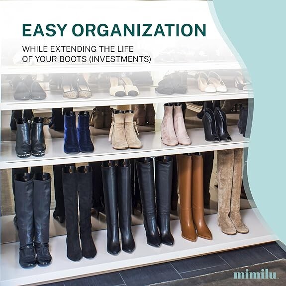 MIMILU 10 Pieces (5 Pairs) Boot Shaper Form Inserts for Women And Men (12-inch)