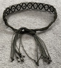 VINTAGE WOMAN S MACRAM BELT-SIZE M
