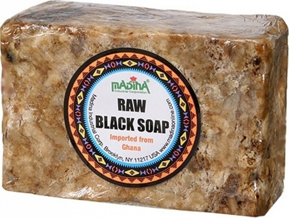 Madina Premium Traditional West African Raw Black Soap [Brown - 1 lb.]