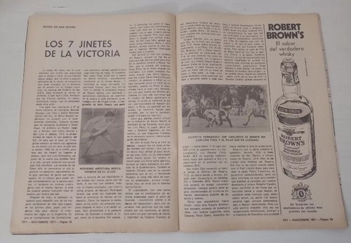 HUGO PORTA Los Pumas Spanish Rugby Magazine 'Try' #15 Argentina 1971 - Picture 3 of 4