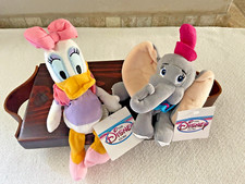 Classic Disney Mini Bean Bag Plush Set of 2 Donald Duck and Dumbo TAGS