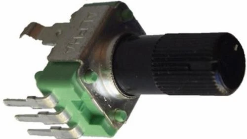 9mm Taiwan Alpha RD901F Potentiometer with PCB Pins 11mm Plastic Shaft