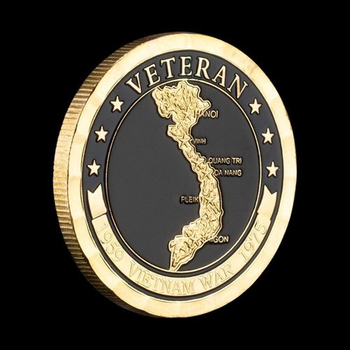 1959-1975 Vietnam War Gold Commemorative Challenge Collection Gift Coin