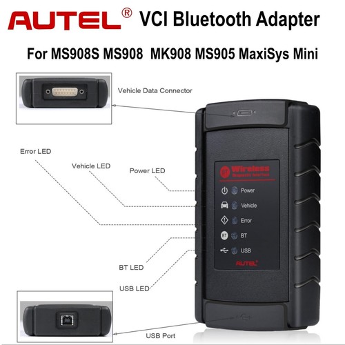 Autel VCI Diagnostic Interface MaxiSys Pro MS908S Mini MS905 - Picture 4 of 6