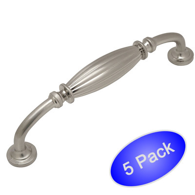 *5 Pack* Cosmas Cabinet Hardware Satin Nickel Handle Pulls #7120SN