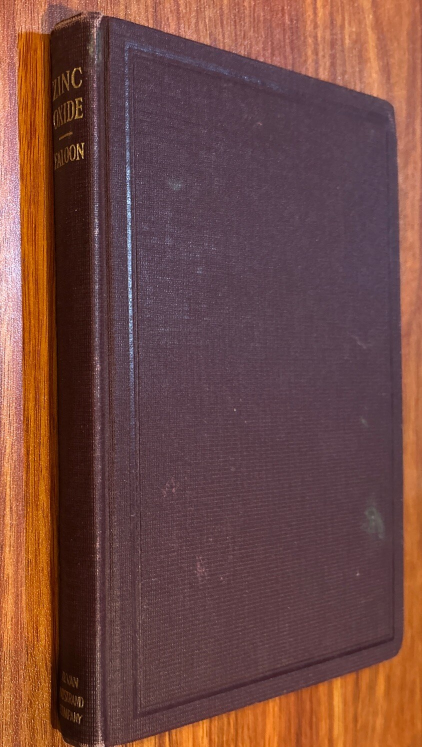 Old Zinc Oxide Book Pigment Chemistry ANTIQUE SCIENCE 1st Edition 1925