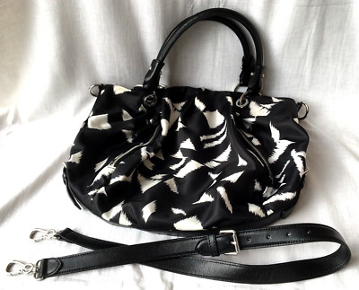 DAMEN DESIGNER TASCHE ''VINCE CAMUTO'' SCHWARZ & WEISS MIT SCHULTERGURT