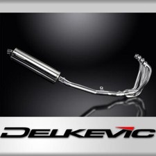 KAWASAKI ZRX1100 ZRX1200 97-07 4-1 EXHAUST 450mm STAINLESS OVAL BSAU SILENCER