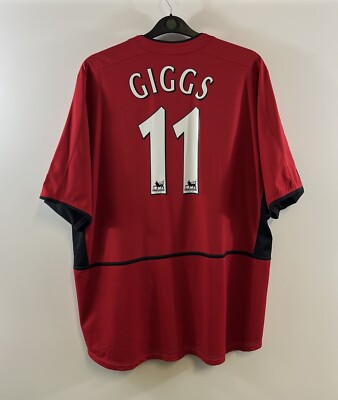Manchester United Giggs 11 Home Football Shirt 2002/04 Adults XXL