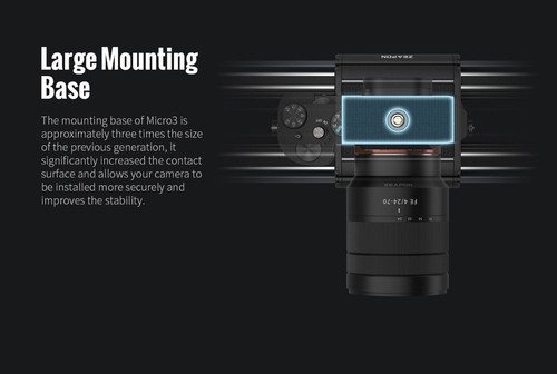 Zeapon Micro3 M1000 Double Distance Camera Slider 30.3“ 4KG-12KG + Motor - Foto 8 di 11