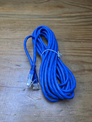 14FT Cat5e Ethernet LAN Network UTP Patch Cable Cord Copper  Blue ISO/IEC 11801