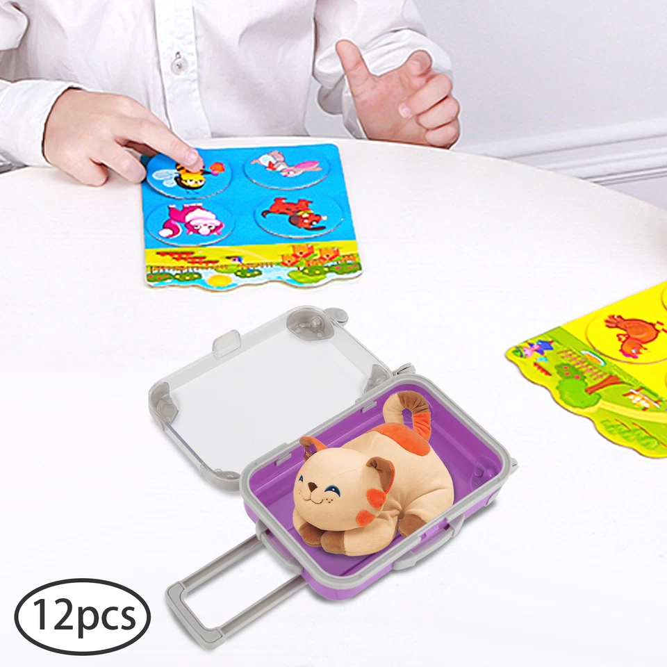 12X Simulation Trolley Case Mini Suitcase Candy Box Makeup Brush Storage Case - Image 4 of 4