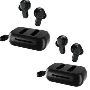 Skullcandy DIME XT Wireless Earbuds *2 PACK* True Black (Certified Refurbished) - Click1Get2 Price Drop