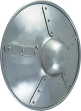 Get Dressed For Battle Plated Buckler With Handle 14-Guage Steel 15" Diameter