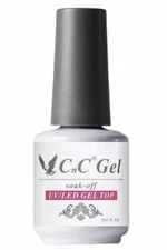 CNC UV/LED Soak off Gel (No-Wipe) TOP BASE COAT  - 0.5oz/15mL