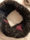 Real Fur Snood Neck Circle Black  Lined in Cashmere ABTUC — photo 2