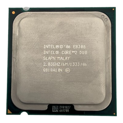 Intel Core 2 Duo E8300 SLAPN 1333 2.83GHz 6M 1333 06  Desktop  CPU Processor