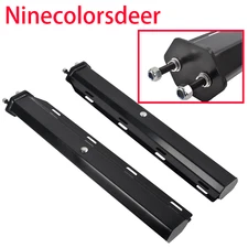 30" Stainless Steel Straight Angled Mud Flap Hanger Set 2 1/2" Bolt Spacing BK